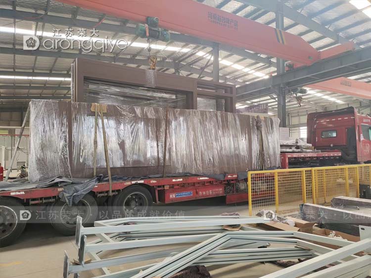 山東仿古公交站臺發貨配圖一